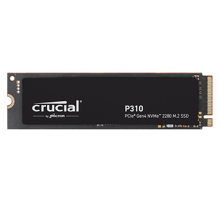 כונן אחסון פלאש מהיר קרושיאל Crucial CT2000P310SSD8 P310 2TB PCIe Gen4 NVMe 2280 M.2 SSD Read 7100MB/s Write 6000MB/s 440TBW